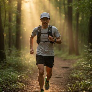 FEELCAP Made in Japan Running/Trail Cap - Grey Mesh, M-L (58-61cm)